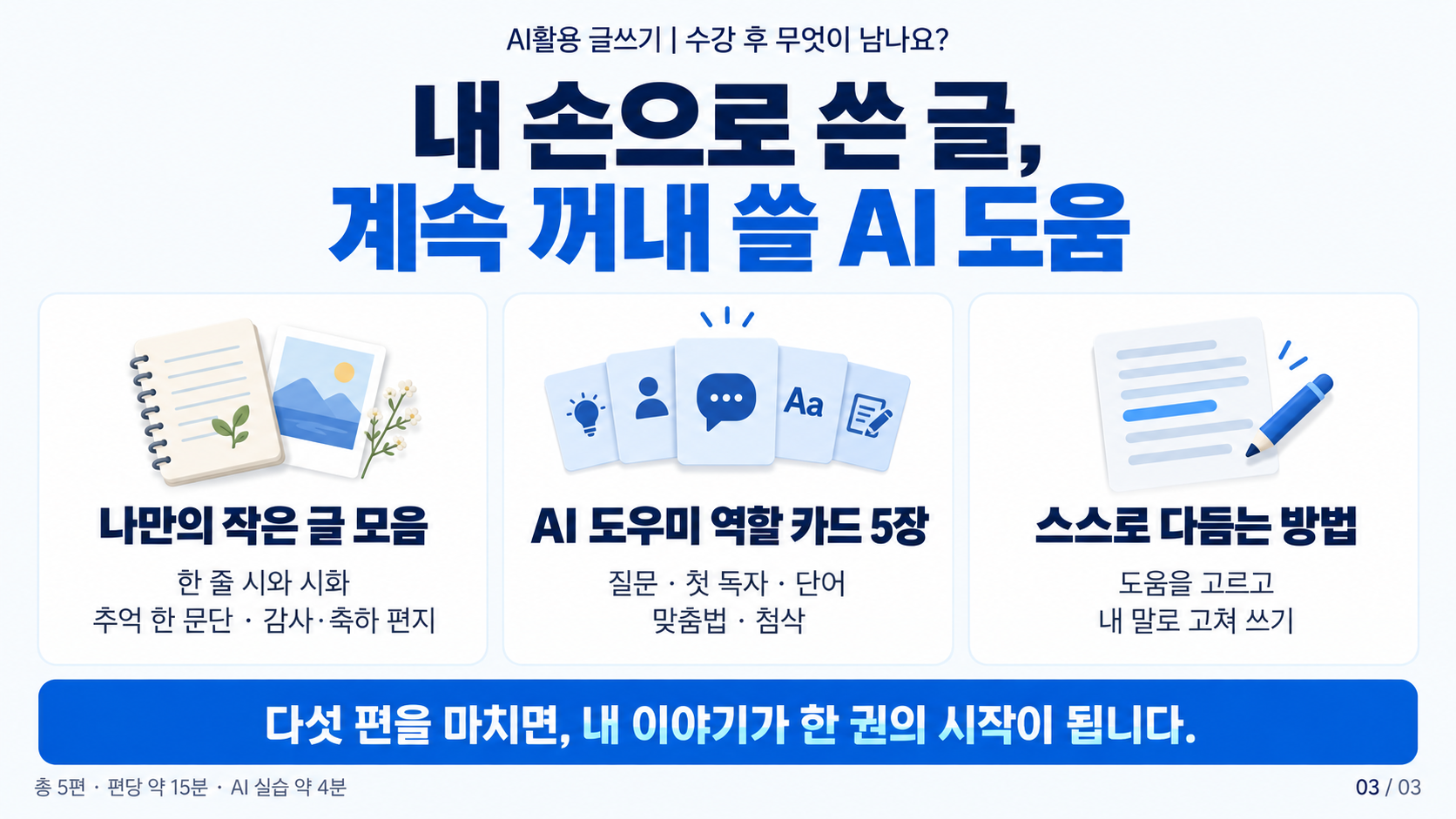 AI활용 글쓰기-내 말로 만드는 작은 글 모음 상세 4