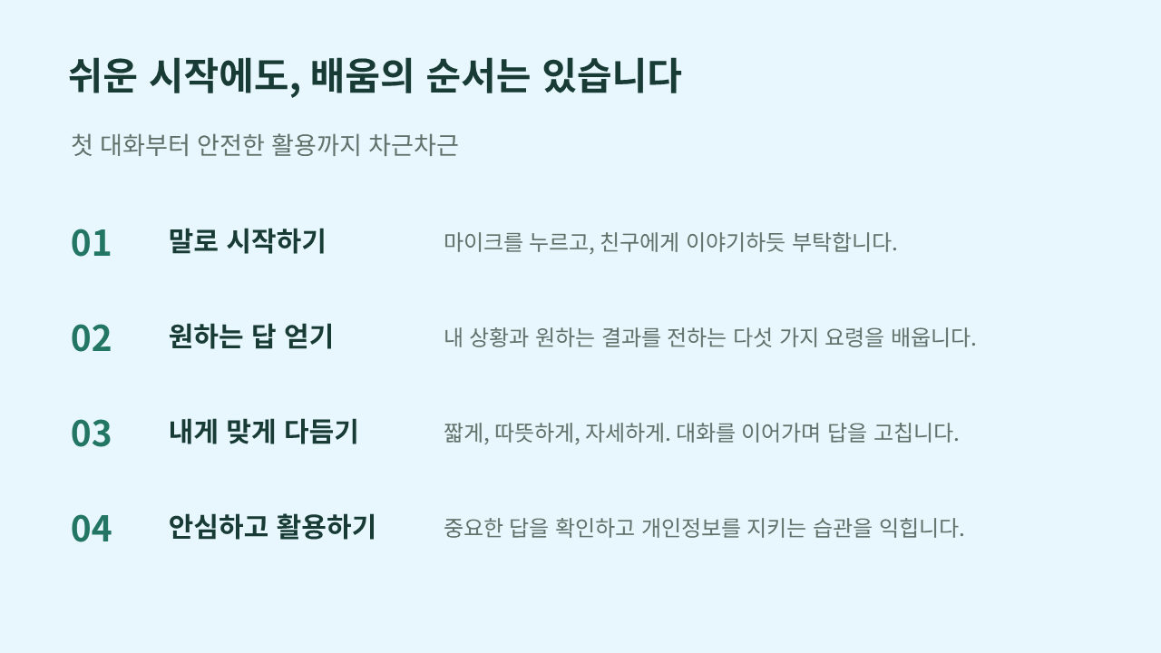 AI초보자를 위한 생활 밀착형 AI첫걸음-내 손안에 똑똑한 비서 만들기 상세 4